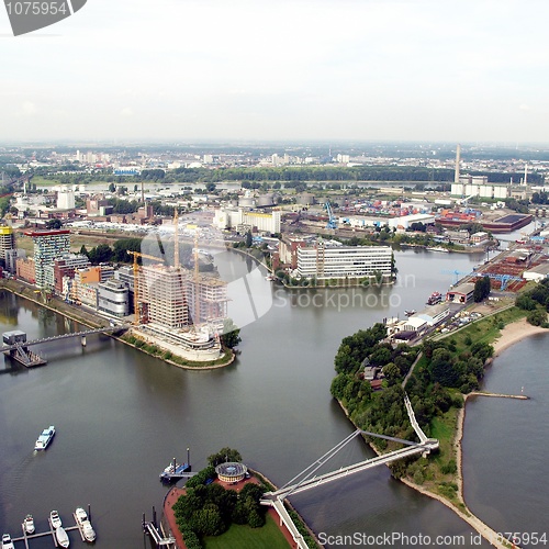 Image of Duesseldorf mediahafen harbour