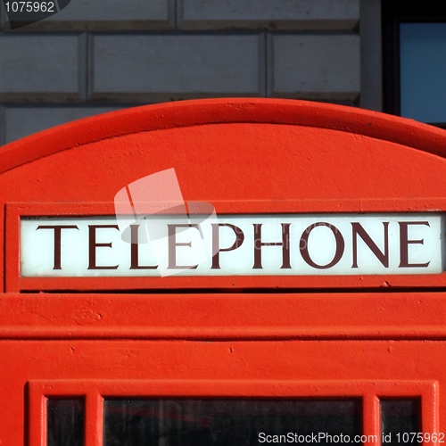 Image of London telephone box