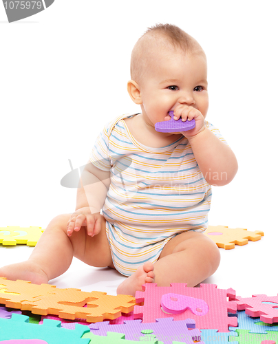 Image of Little boy with alphabet