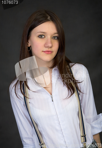 Image of Portrait of the beautiful young girl