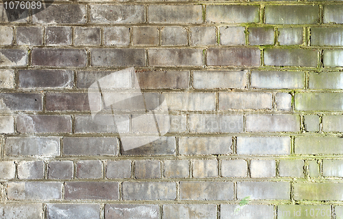 Image of Brick gray old wall