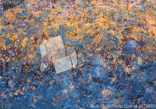 Image of Grunge, rusty spotted colored surface