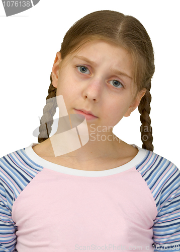 Image of Sad young girl