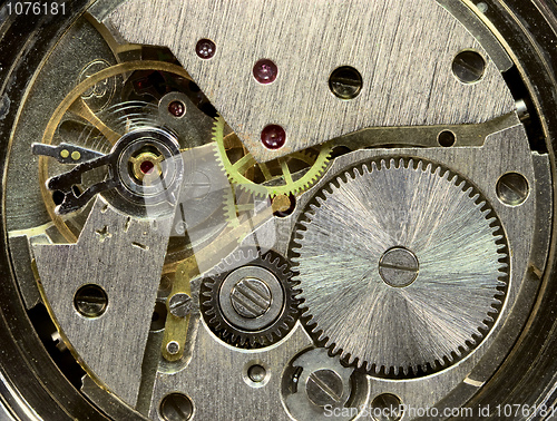 Image of Macrophoto of old clockwork background