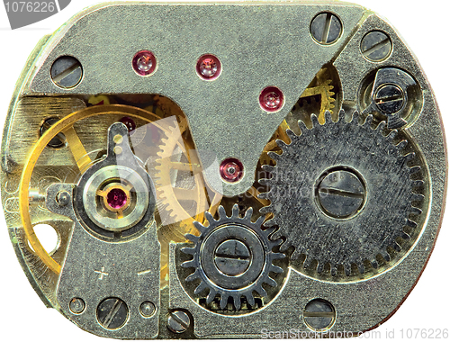 Image of Macrophoto of old clockwork background
