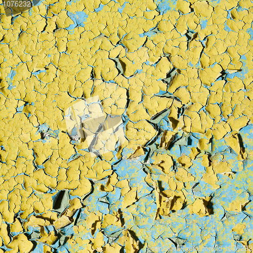 Image of Old grunge wall with cracks and stains