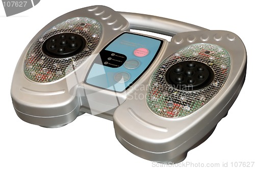 Image of Infrared blood circulation foot massager device isolated
