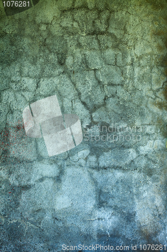 Image of Grunge concrete wall with old paint