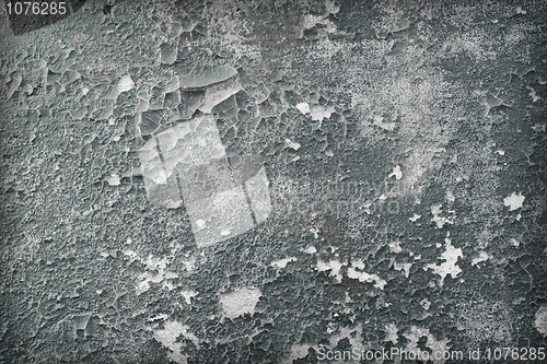 Image of Wall covered with an old shabby paint