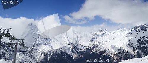 Image of Panoramic view. Caucasus Mountains.