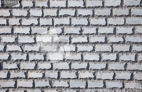 Image of Wall covered with a decorative brick