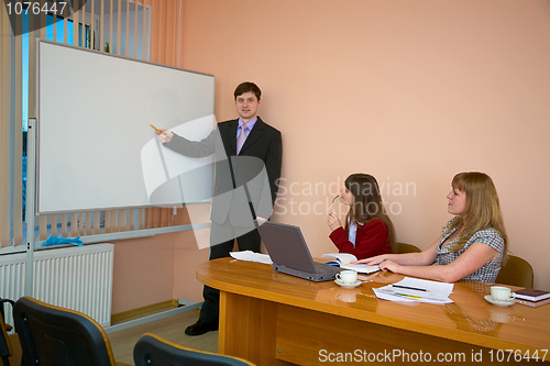 Image of Young man to speak at a meeting