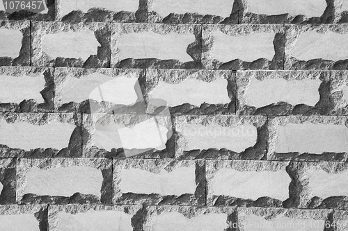 Image of Wall covered with a decorative brick