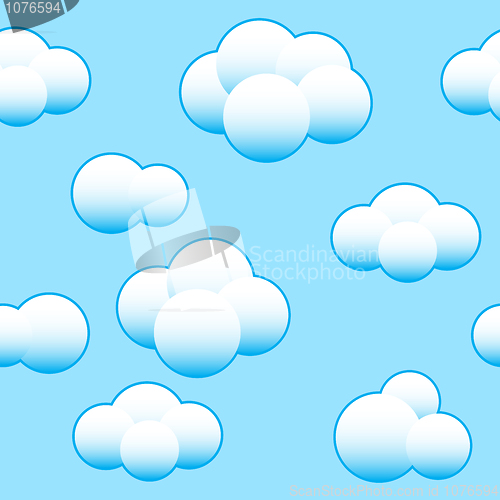 Image of Abstract light blue sky background