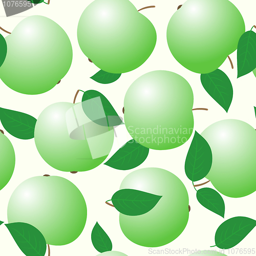 Image of Abstract backgrounds with green apples