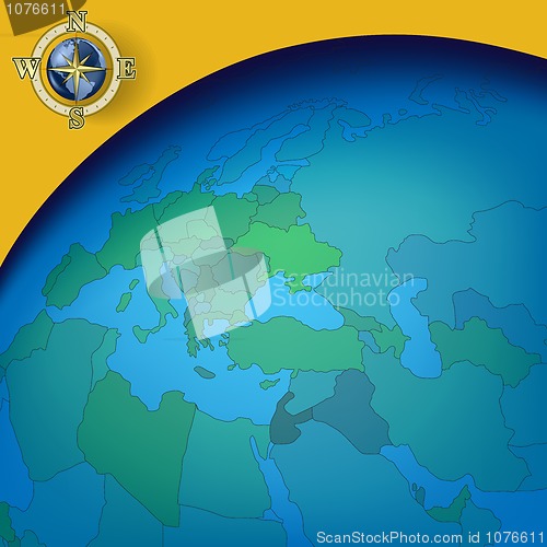 Image of Abstract business background with earth map