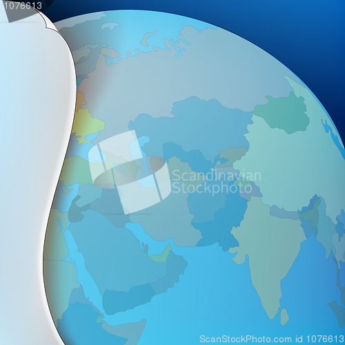 Image of Abstract business background with earth map