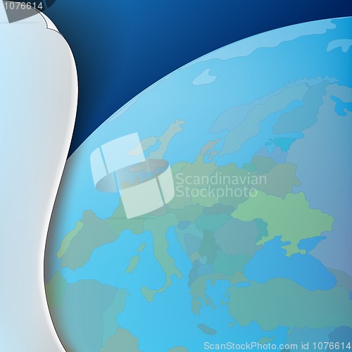 Image of Abstract business background with earth map