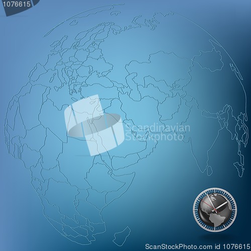 Image of abstract background with globe