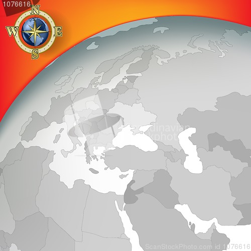 Image of Abstract business background with earth map