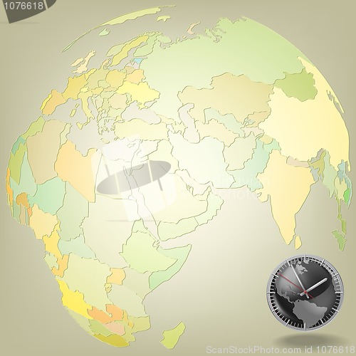 Image of abstract background with globe