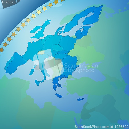 Image of Abstract business background europe map