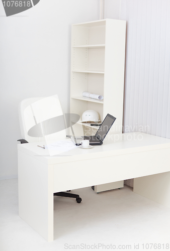 Image of Office interior in light tones - workplace of engineer