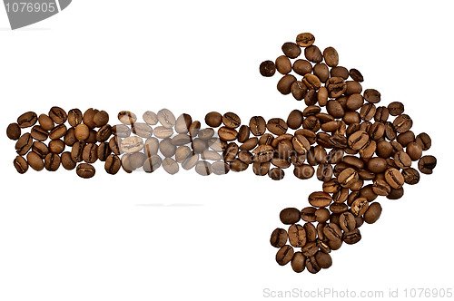 Image of Arrow from the coffee beans