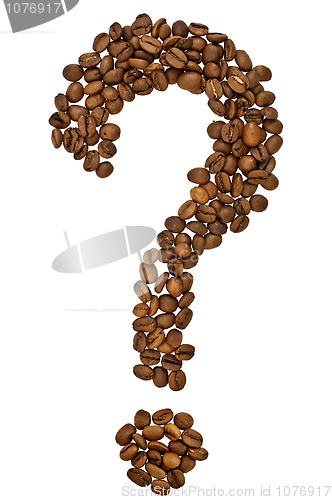 Image of Question mark of coffee beans