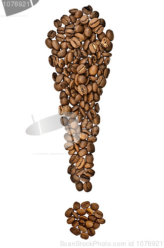 Image of The exclamation point of the coffee beans