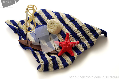 Image of Marine theme in knitting