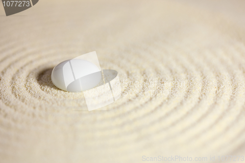 Image of Japanese rock-garden in a miniature