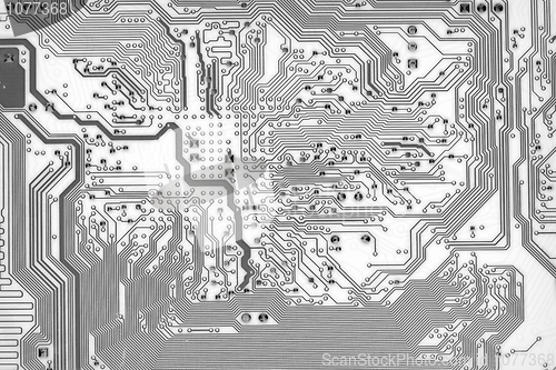 Image of Graphic circuit board background in hi-tech style