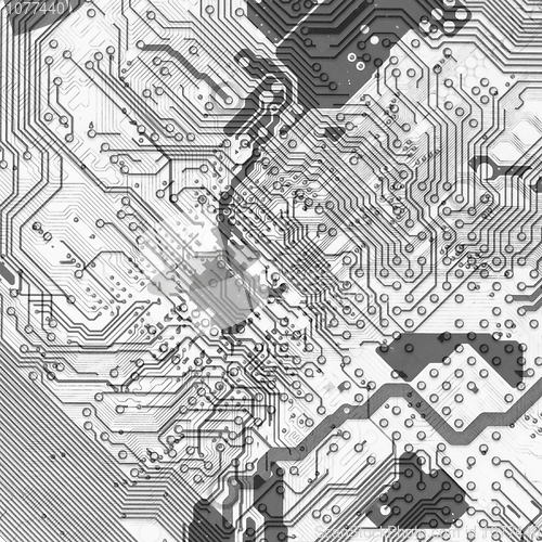 Image of Abstract circuit board background in hi-tech style
