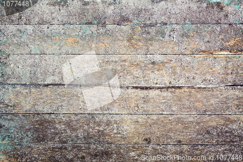 Image of Old messy grunge wooden weathered background