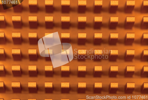 Image of Yellow metallic radiator industrial hi tech background