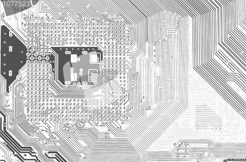 Image of Iindustrial electronic black and white graphic texture