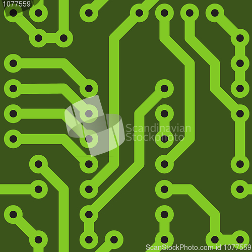 Image of Background with conductor on computer board