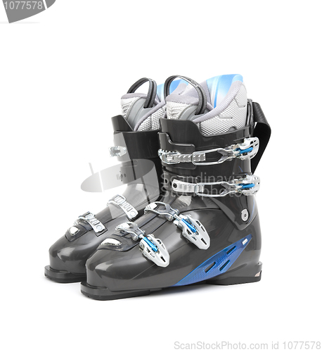 Image of Ski boots isolated on white