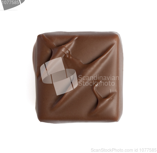 Image of Piece of Chocolate isolated on white