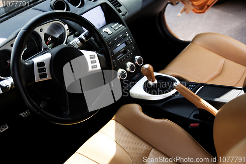 Image of Modern sport car interior