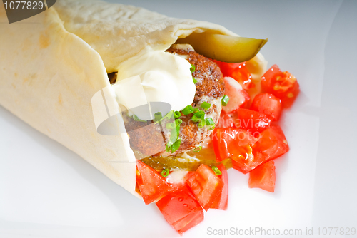 Image of falafel wrap