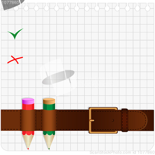 Image of Belt and pencil