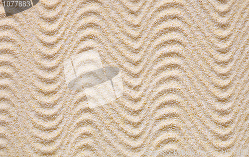 Image of Texture from yellow sand with waves