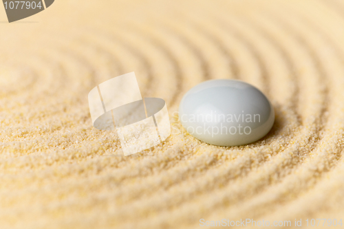 Image of Japanese garden -  wavy background and glass drop