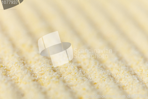 Image of Japanese rock-garden - yellow sand close up