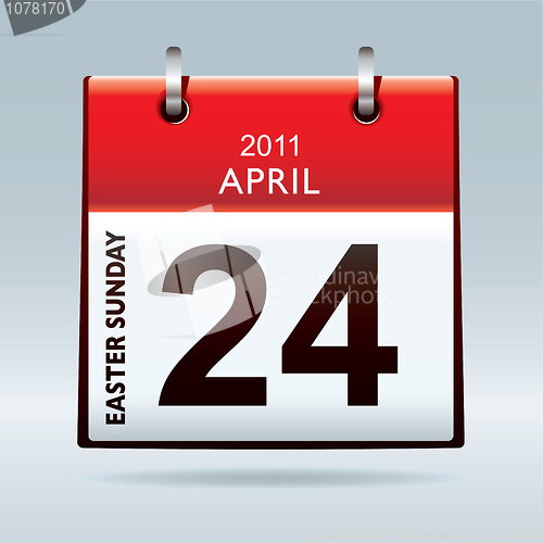 Image of Easter Sunday calendar icon