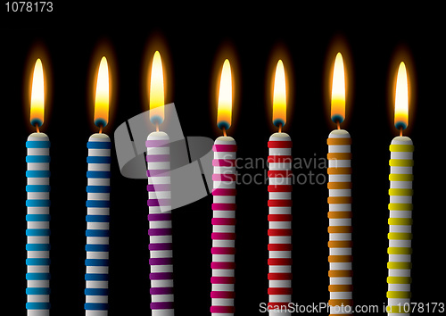 Image of Birthday candle stripe