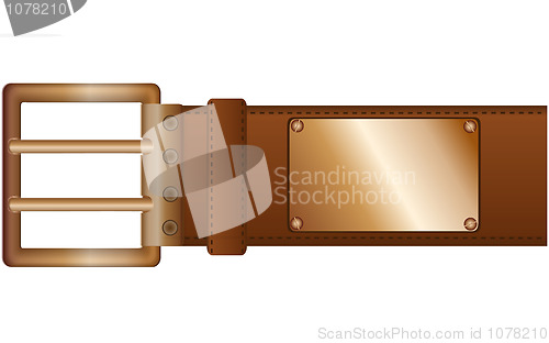 Image of Belt and label