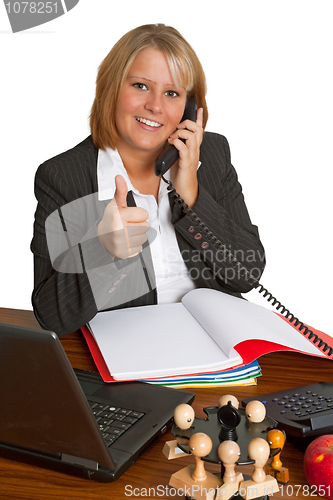 Image of Friendly businesswoman